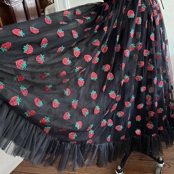 Lirika Matoshi Strawberry Dress Medium Black - Picture 3 of 12
